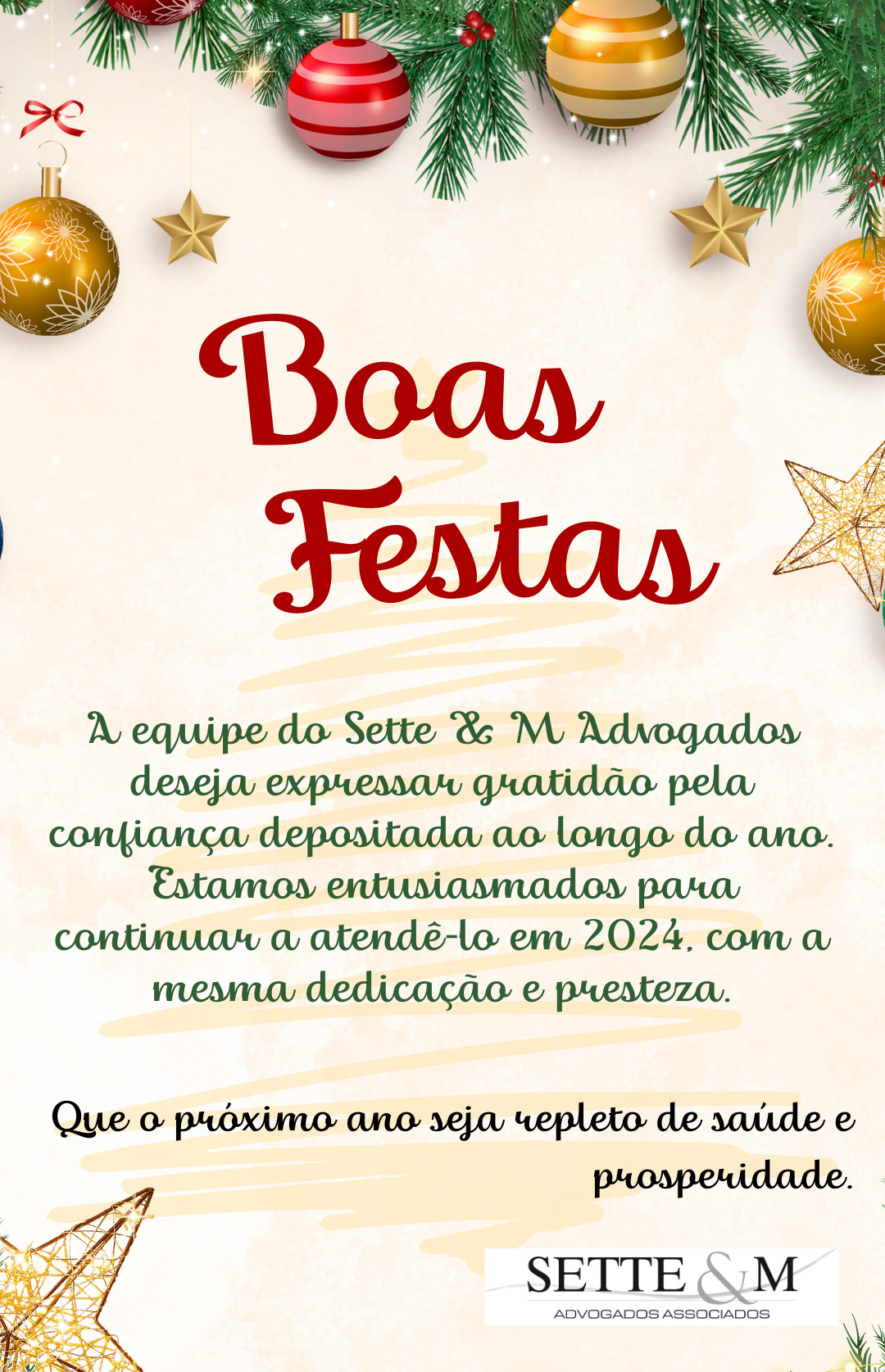 Boas festas!