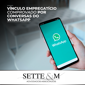 Vínculo empregatício comprovado por conversas do WhatsApp